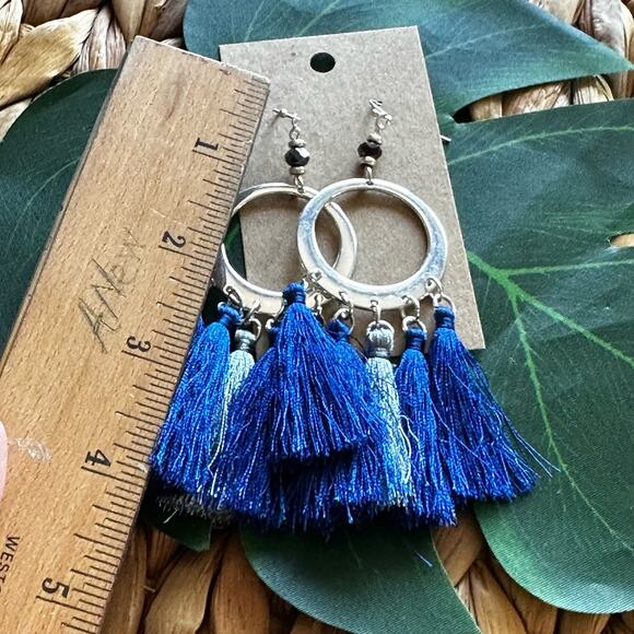 BOGO FREE TASSEL FRINGE EARRINGS BOHO VIBES - Picture 3 of 5